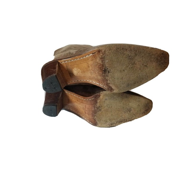 OTTORINO BOSSI women 36 Boots Tall Brown‎ Western Leather Suede Cowboy Italy 6 - Picture 6 of 11